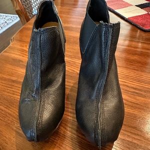 Flogg Black Leather Ankle Boots